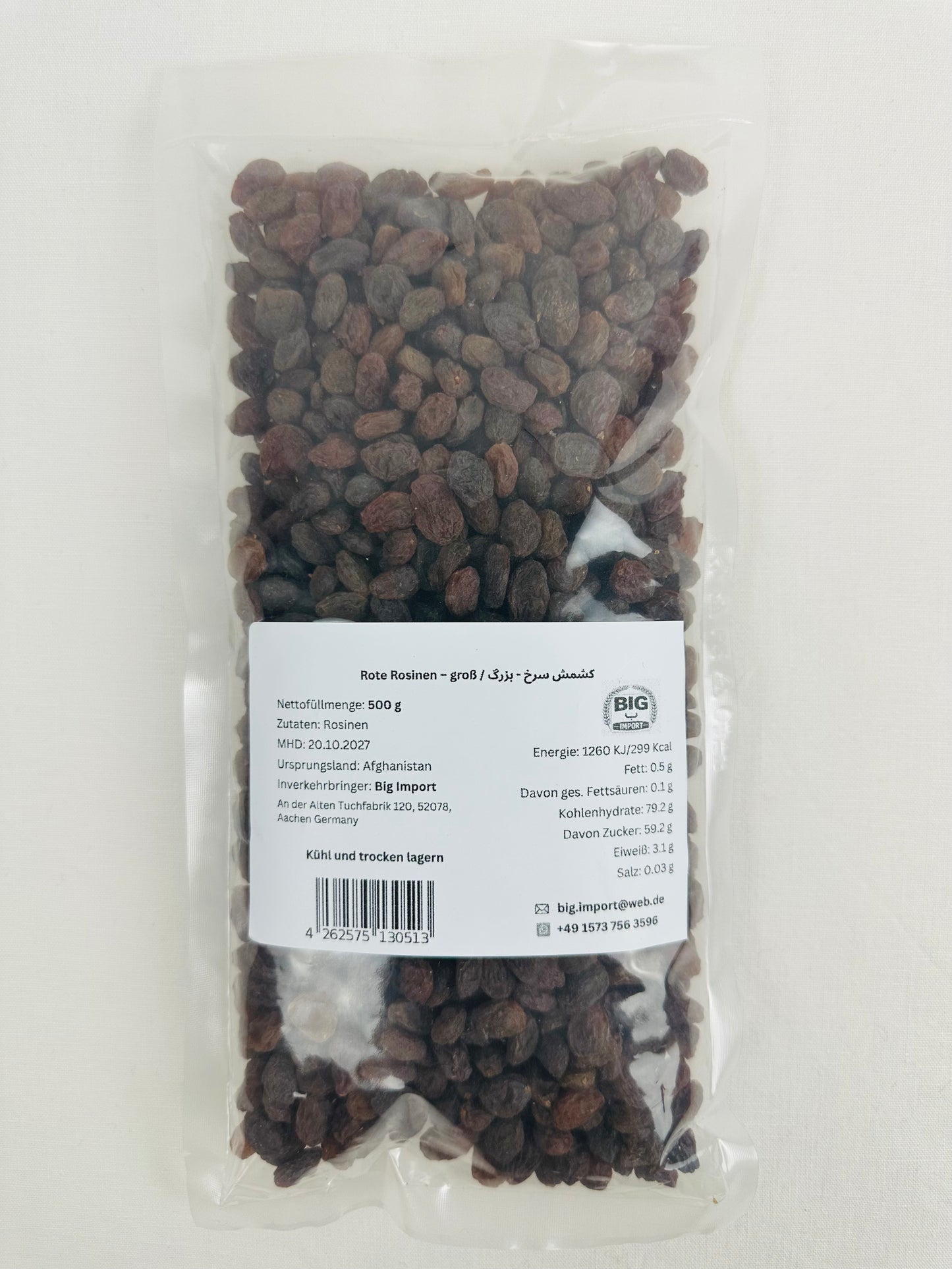 rote Rosinen - Groß