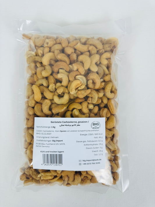 Geröstete Cashewkerne, gesalzen