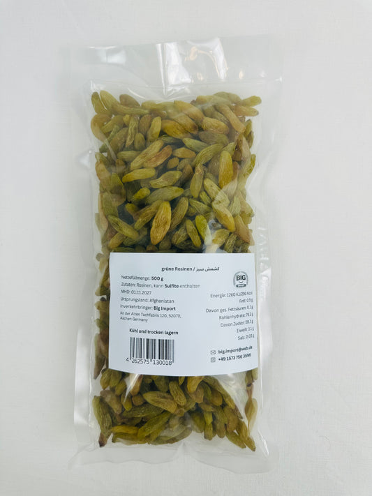 grüne Rosinen